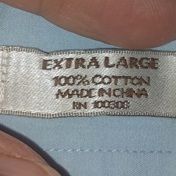 PETER MILLAR Mens XL sky Blue Pima Cotton Beach Seaside wear button down - Picture 9 of 11